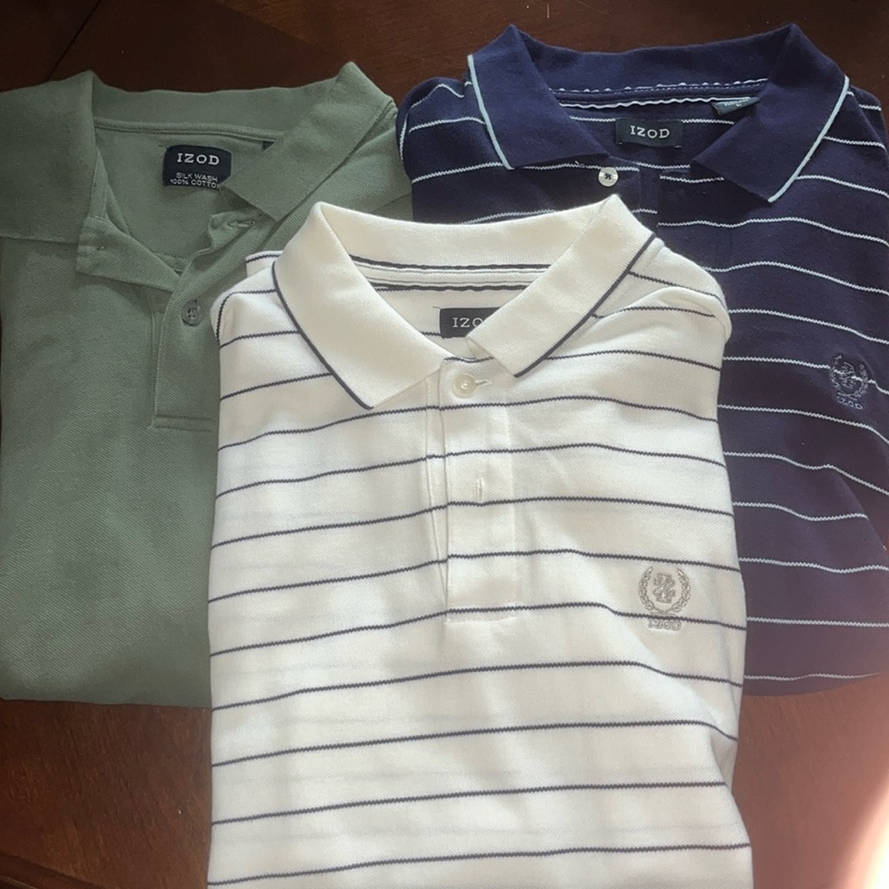 GUC set of 3 Men’s IZOD Pique Polos